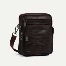 Male bag, brown color