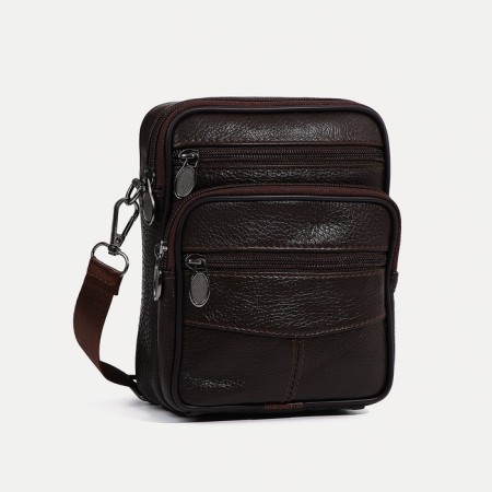 Male bag, brown color