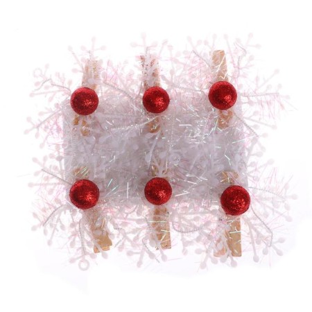 Brongs for the decor "Snowflakes" 6 pcs.-3
