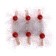 Brongs for the decor "Snowflakes" 6 pcs.