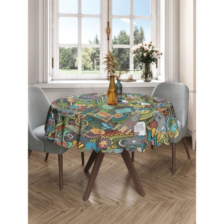 Rainbow stickerbing table, round, Saten, D = 150 cm-2