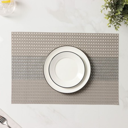 A set of serving napkins on the table “Shine”, 4 pcs, 45 × 30 cm, beige color-5