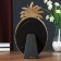 Polystone photo frame 10x15 cm "Pineapple" aged gold 25.5x14.3x2.2 cm