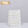 Crafts with gold embossing, round handle, white, 15 x 11 x 6 cm, 120 g