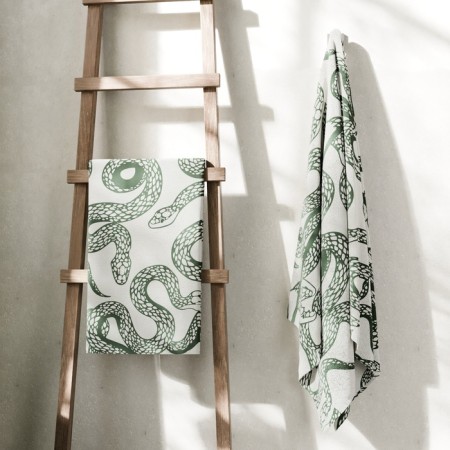 Tenle Ethel Trick "Snakes" 50x90 cm, 100% cotton, 420 g/m2-1
