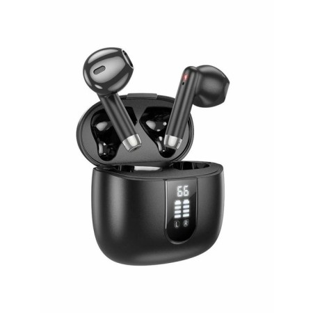 Hoco EW36 TWS headphones, wireless, inserts, BT5.3, 30/400 mAh, microphone, black-1
