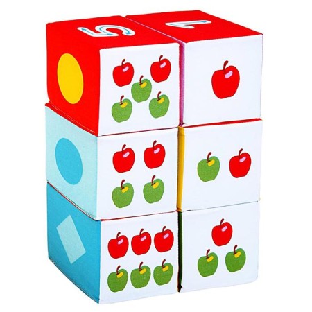 A set of soft cubes "Three cats. Mathematics"-1