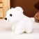 Soft toy "Bear White", on a key fob, 11 cm