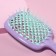 The comb massage, wide, ventilated, 8.5 × 20.5 cm, PVC box, lilac/turquoise color