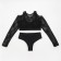 Women's swimsuit "Sport" Separate minku Black color, size 42