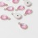 Suspension "drop" rifle 2.1 × 1.4 × 0.4 cm, (set 10 pcs.), Pink color in gold