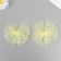 Decor for creativity "Bant from Fatin" yellow, 9 cm (set 2 pcs)