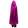 Carnival cloak adult, atlas, color bright purple, length 120 cm