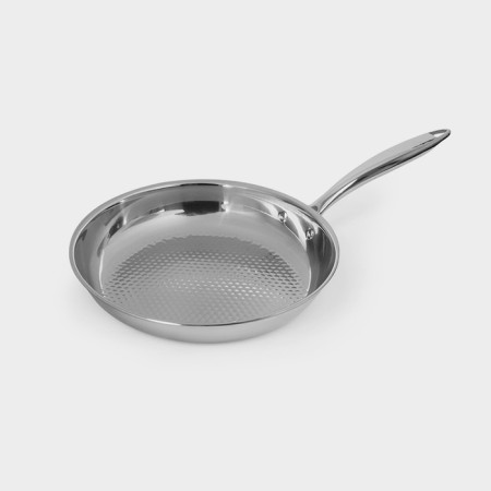 A pan with a corrugated bottom luxstah, d = 24 cm, h = 50 cm, stainless steel, induction