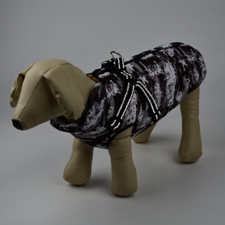 Clothing for dogs. Winter jacket "Warm winter", camouflage, size L-6