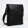 Male bag over the shoulder, Textura, external pocket, black color