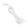 A network cord with a fork, 2.5 m, SHVVP 2 x 0.5 mm2, white