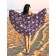 Pareo and beach rug "Flower decoration", d = 150 cm