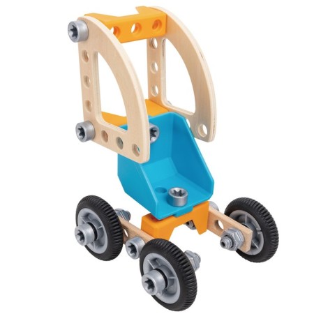 Game set for assembling machines Hape "Designer in a suitcase"-6