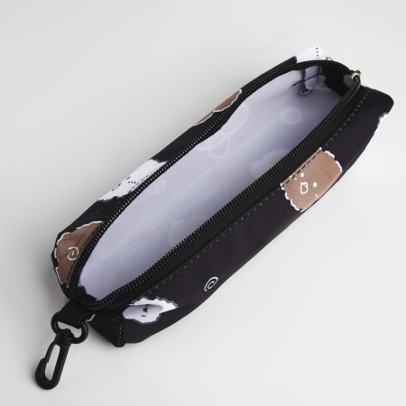 School backpack from lightning textiles, 3 pockets, pencil case, black color-9