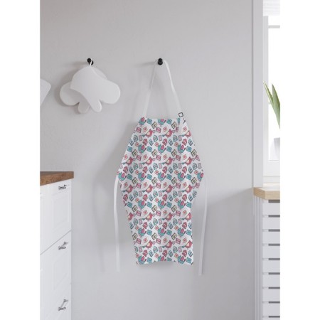Apron kitchen with a photo print “Birds with a letter”, adjustable, size OS-1