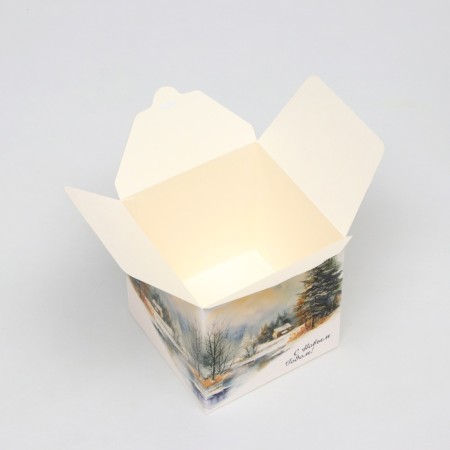 Gift Folding Box "Hut", 12 x 12 x 12 cm-3