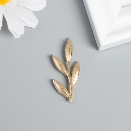 Decor for creativity Metal "Ventka with leaves" Transparent 3.6x1.5 cm-2