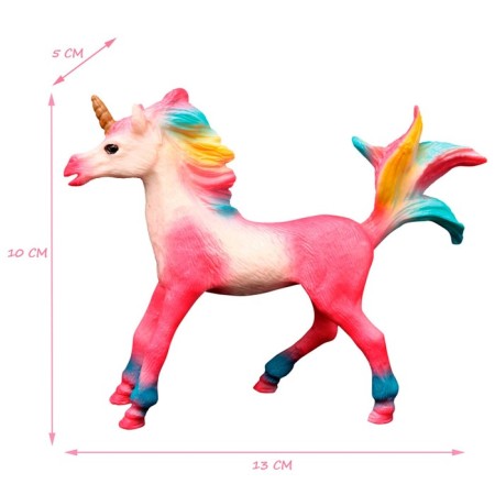 Figure "World of Fantasy: pink foal-unicoride with a rainbow mane"-2