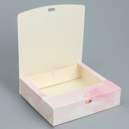 Gift folding box, packaging, “beloved daughter”, 20 x 18 x 5 cm, without tape-4