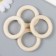 Wooden rings d = 45 mm (set 4 pcs) without coating