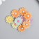 Decor for creativity plastic "Chamomile with a colored core" set 10 pcs mix