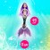 Fairy -tale doll "Magic Mermaid", purple color