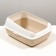 Cat tray without a mesh 50.5 x 39 x 23 cm, beige