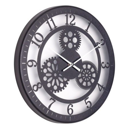 Watching clock, interior "skeleton", silent, d-32 cm, aa-2