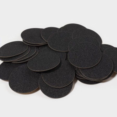 Frone file for a disk, abrasiveness 320, d2.5 cm, packing 50 pcs, black color-9