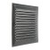 Ventilation grate Zein Lux RM3030SR, 300 x 300 mm, with a grid, metal, silver