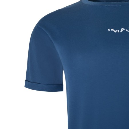Female T-shirt, dark blue color, size 48-8