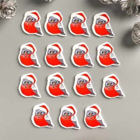 A set of buttons for creativity tree "Bullfigure in the cap" set of 15 pcs 3.3x2.8 cm-1