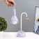 Delser table lamp LED 3W USB AKB Violet 14x13x39 cm Risalux