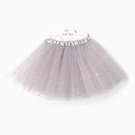 Children's skirt kaftan "stars" gray, length 30 cm-4