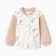 Baby blouse, beige color/hares, height 62 cm