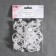 A ring for a cornice, with a clamp, d = 34/39 mm, 20 pcs, white color