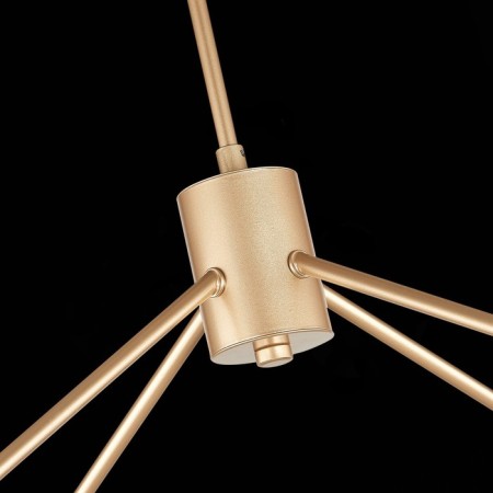 Ceiling EVOLUCE lamp. Sle155902-08. Mario. 8x40 watts, E14, 79x79x54 cm, golden color-12