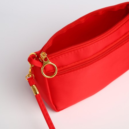 Bag Women's Cross-Bodi with a zipper, red color-8