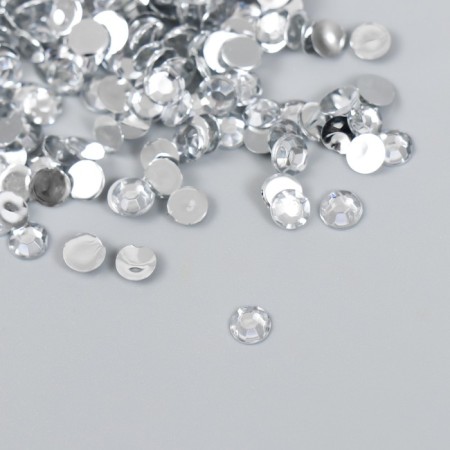 Decor for creativity in the bottle "Rhinestones. Transparent" set 500 pcs d = 0.5 cm 7x2x2 cm-1
