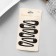 Invisibility for hair "openwork" (set 6 pcs) 5 cm, black