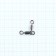 Wallwag Rolling B-Combination Swivel 110 No. 2x3, test 38 kg, 10 pcs