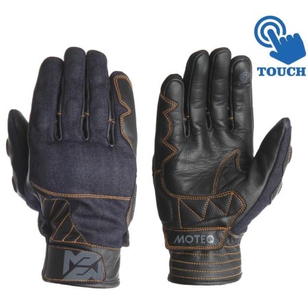 Jeans Grot gloves, size s, blue
