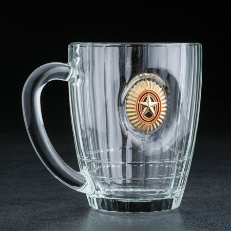 Mug "impenetrable", cockade, for beer, 500 ml