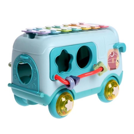 Developing toy "Bus", with a metallophone and a sorter-2